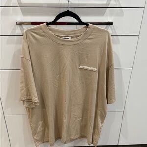 Sandro Beige Short Sleeve Tee